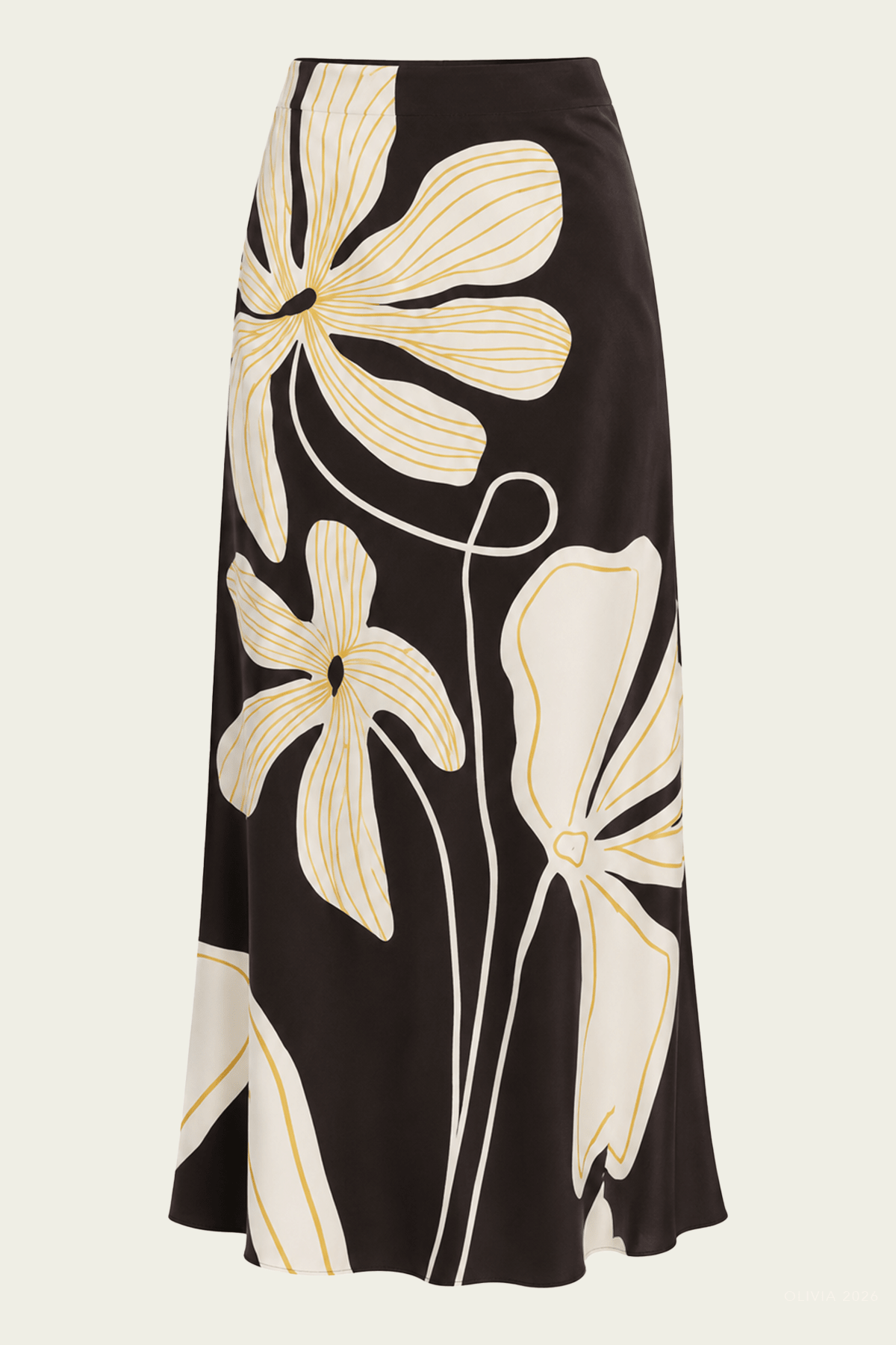 Bruna Skirt in Reverie Caviar - shop-olivia.com