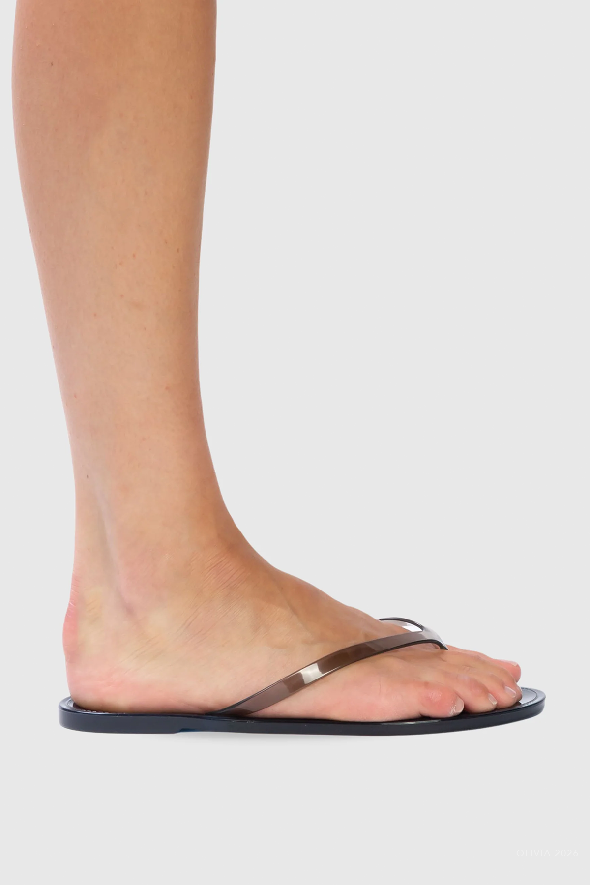 Crystal Sandal in Navy