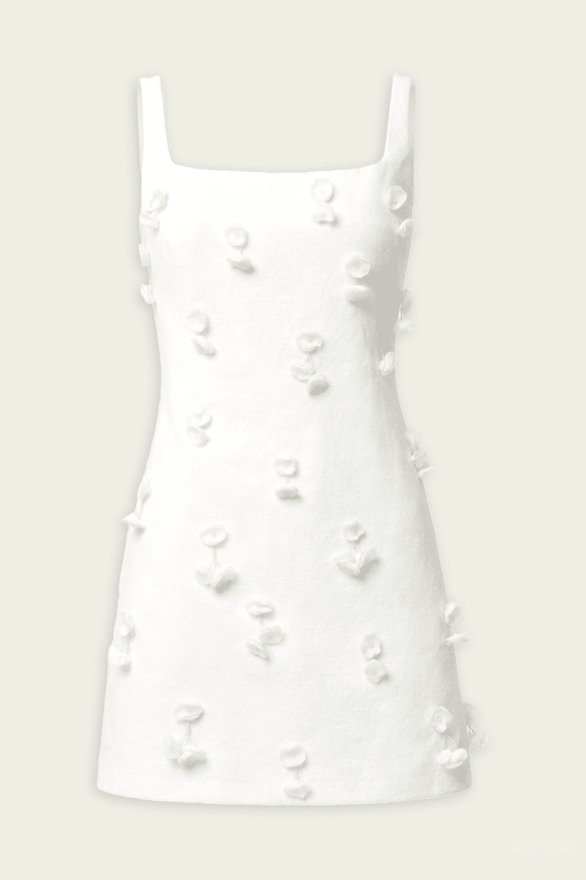 Cailinn Mini Dress in White - shop - olivia.com