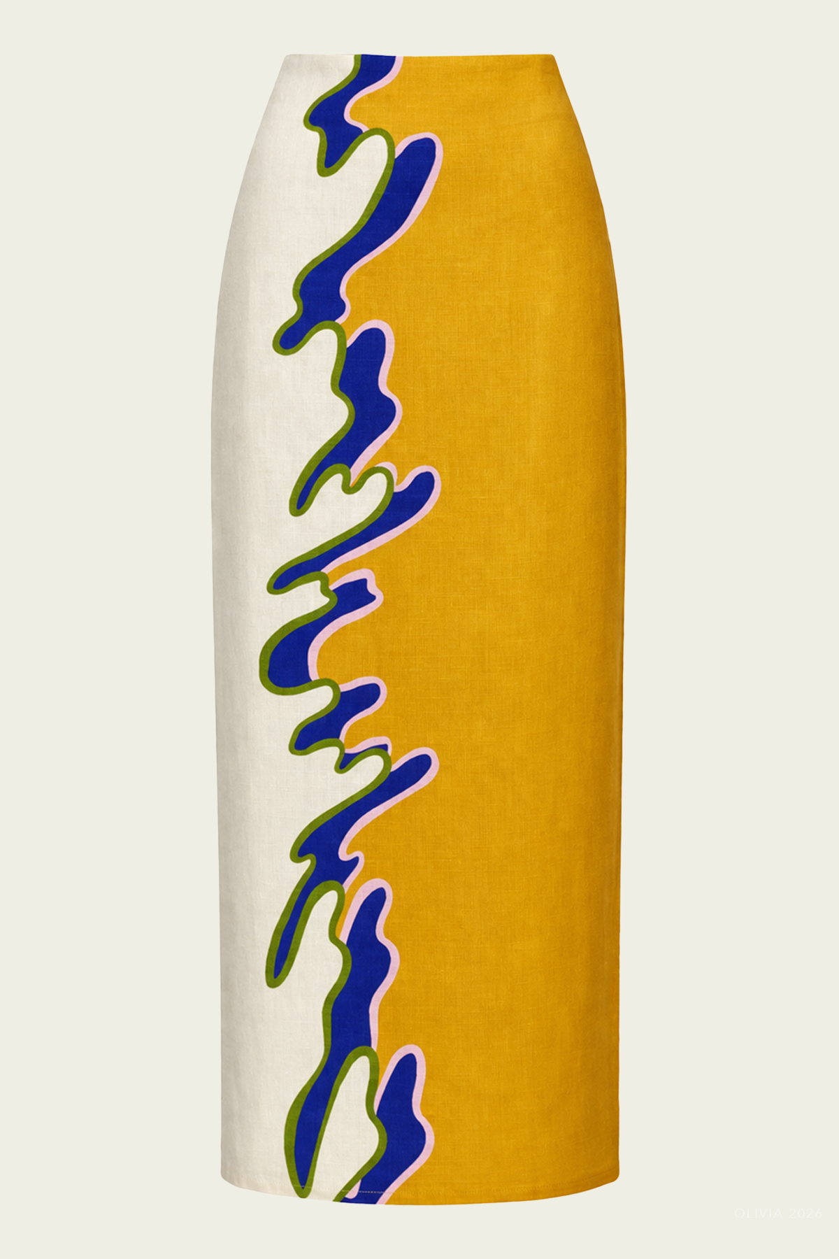 Bruna Midi Skirt in Coral