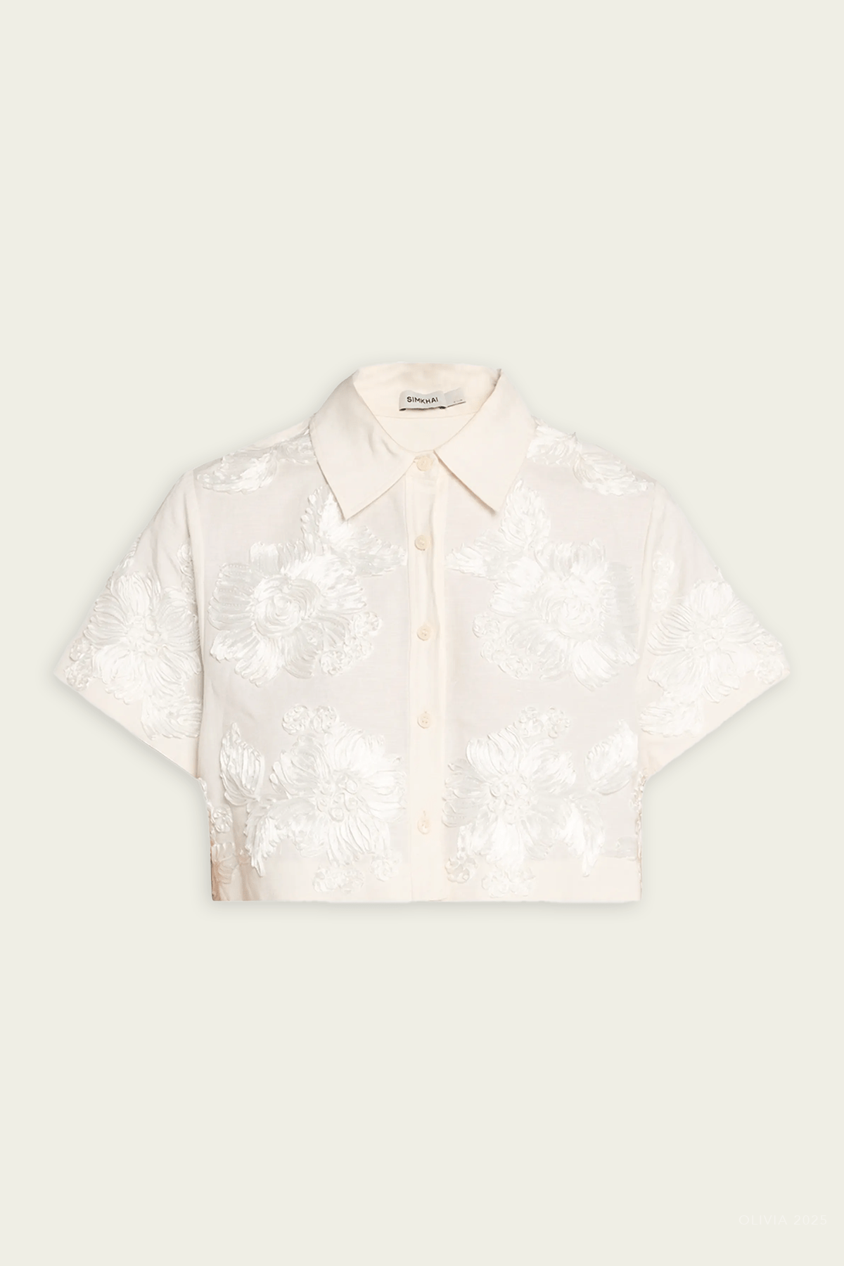 Callie Camp Shirt in Ivory - shop - olivia.com