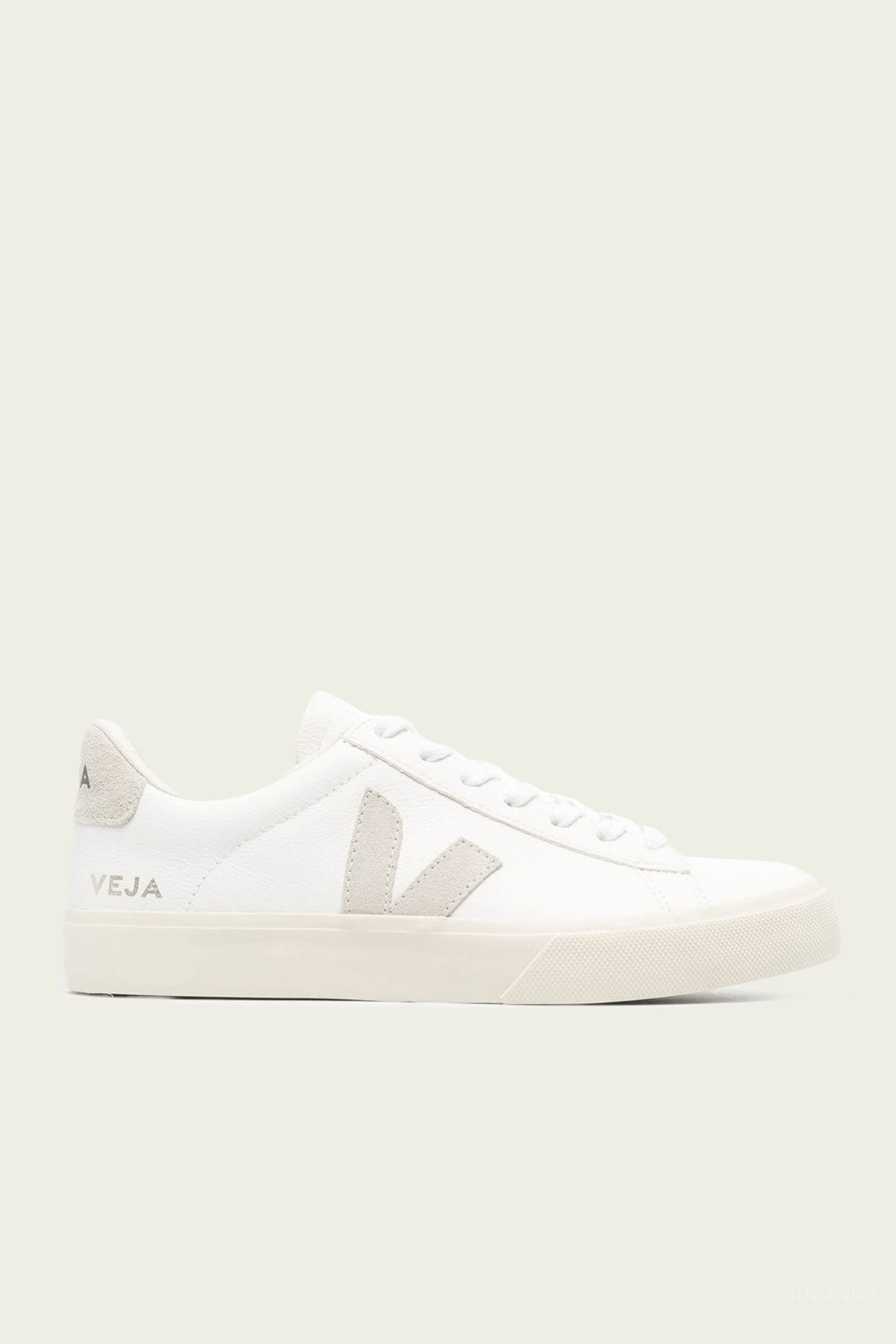 Campo Chromefree Leather Sneaker in White Natural - shop - olivia.com