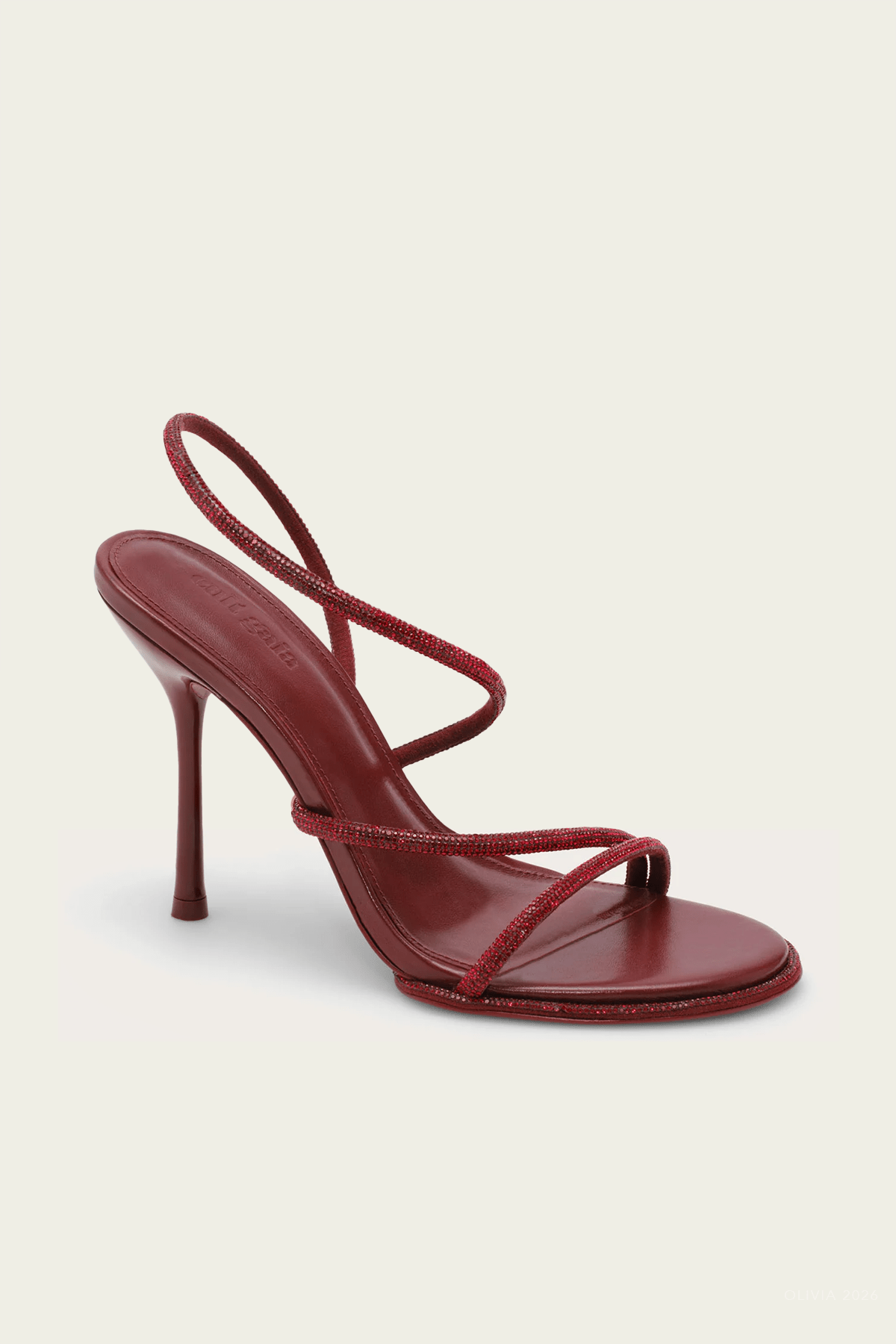 Candace Rhinestone Sandal in Winter Plum - shop-olivia.com