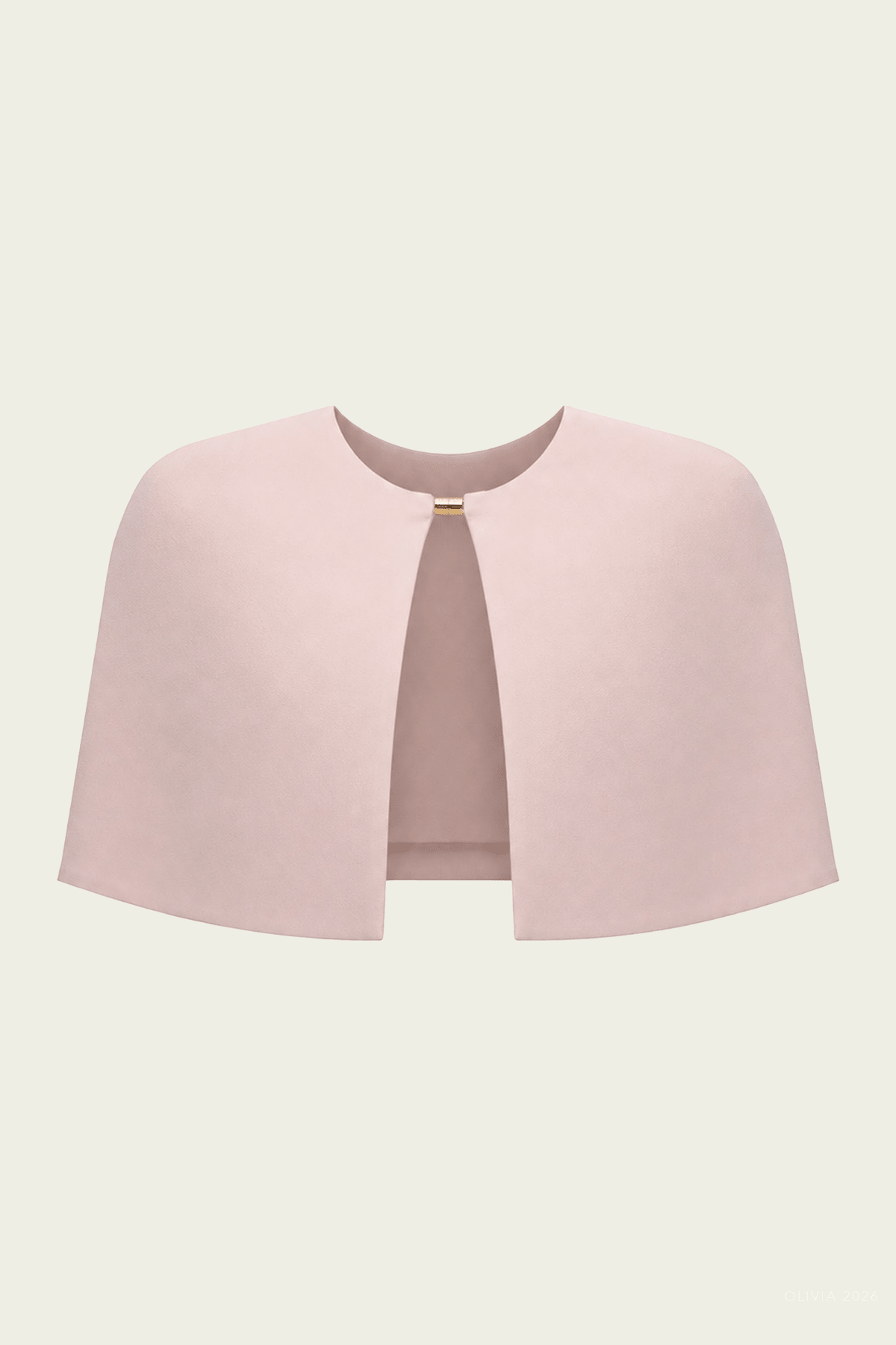Cape Crop Top in Rose Quartz - shop-olivia.com