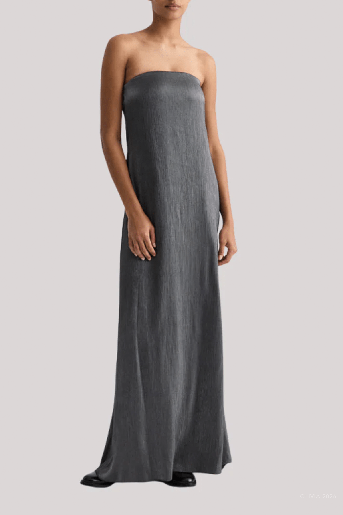 Carolyns Gown in Charcoal - shop - olivia.com
