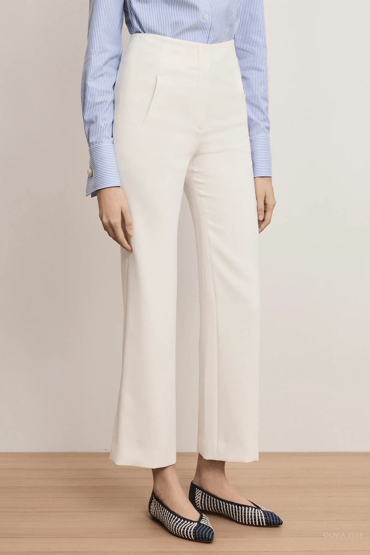 Carys Cropped Pant in Dove - shop - olivia.com