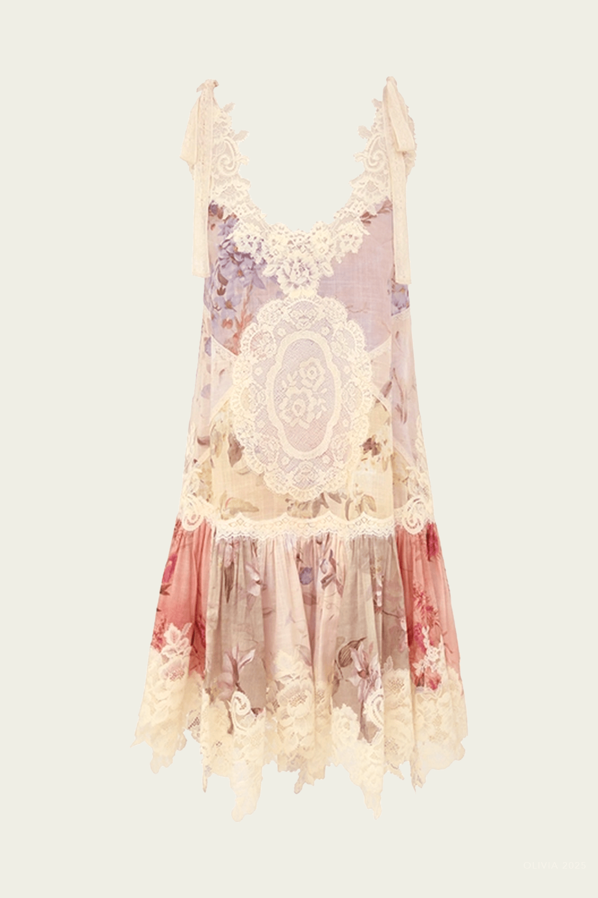 Cascadian Lace Mini Dress in Spliced - shop - olivia.com