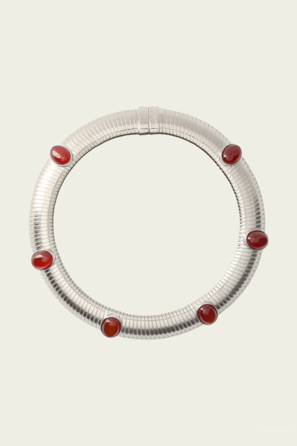 Celeste Necklace in Silver Red - shop - olivia.com