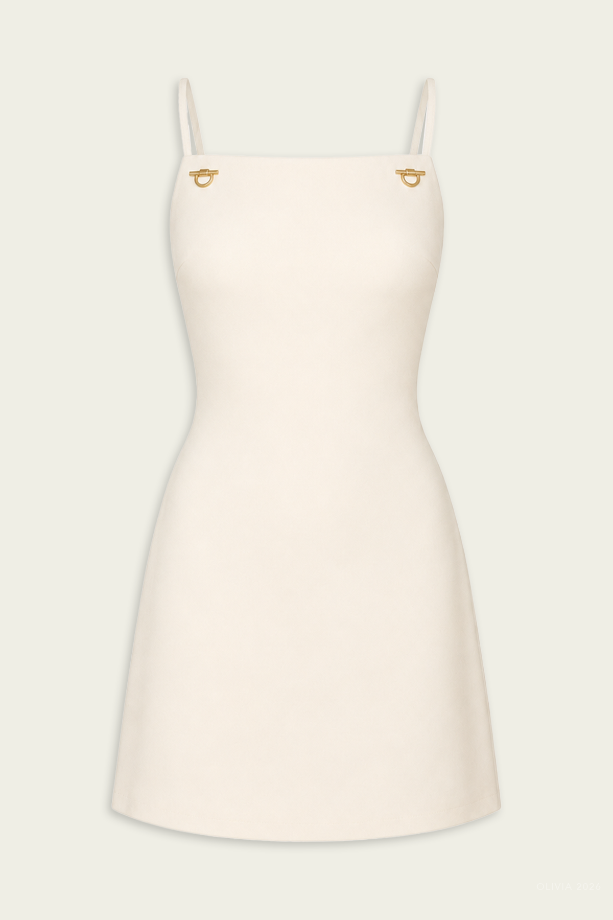 Belina Mini Dress in Off-White
