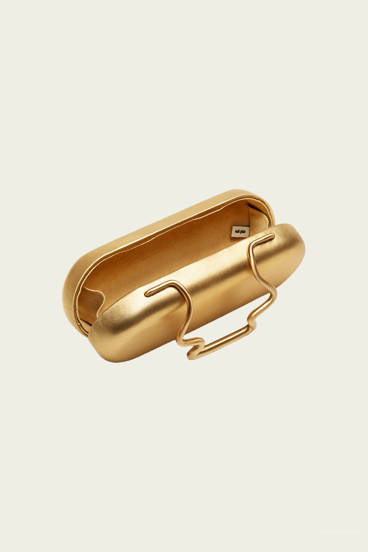 Ilaria Clutch in Brass