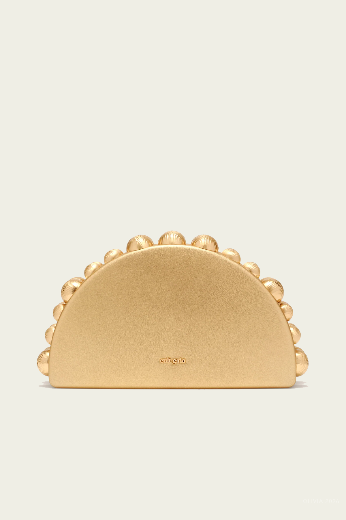 Gili Clutch in Brass