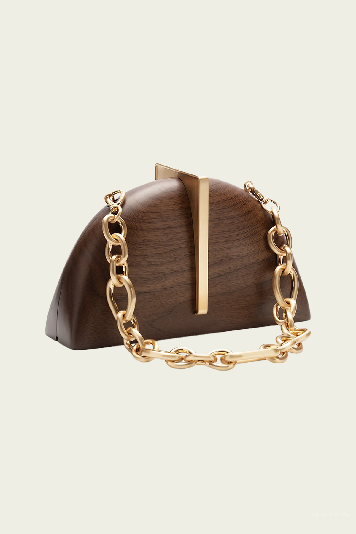 Laguna Clutch in Walnut