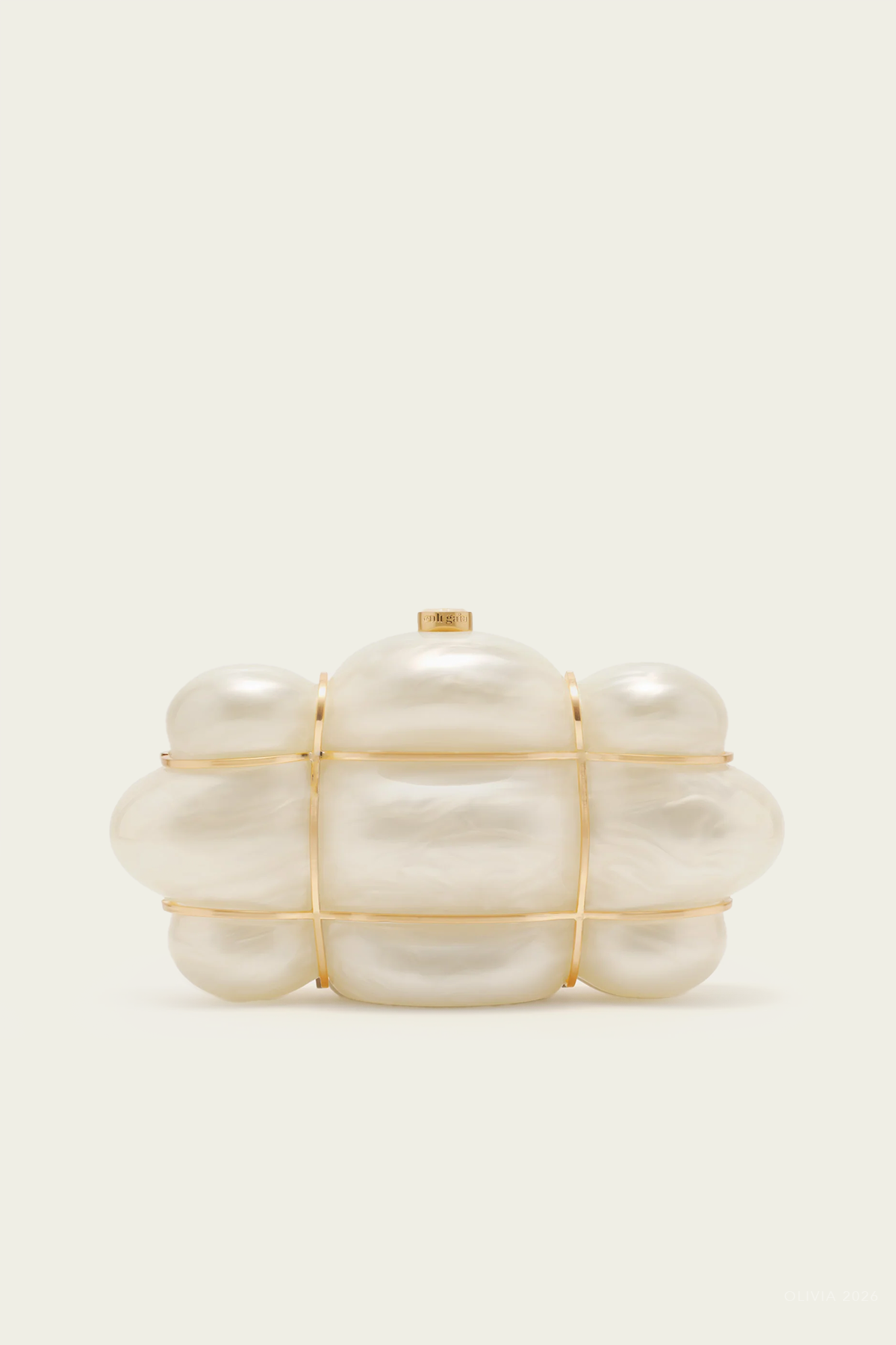 Bolla Clutch in Ivory