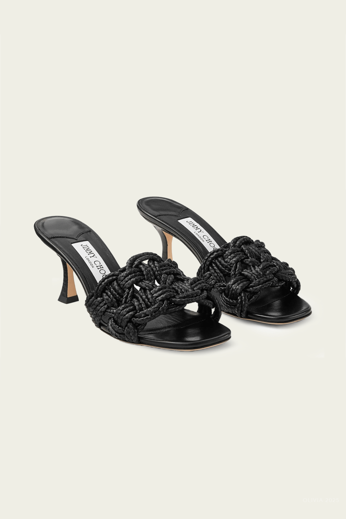 Chara 70 Nappa Leather Sandals in Black - shop - olivia.com
