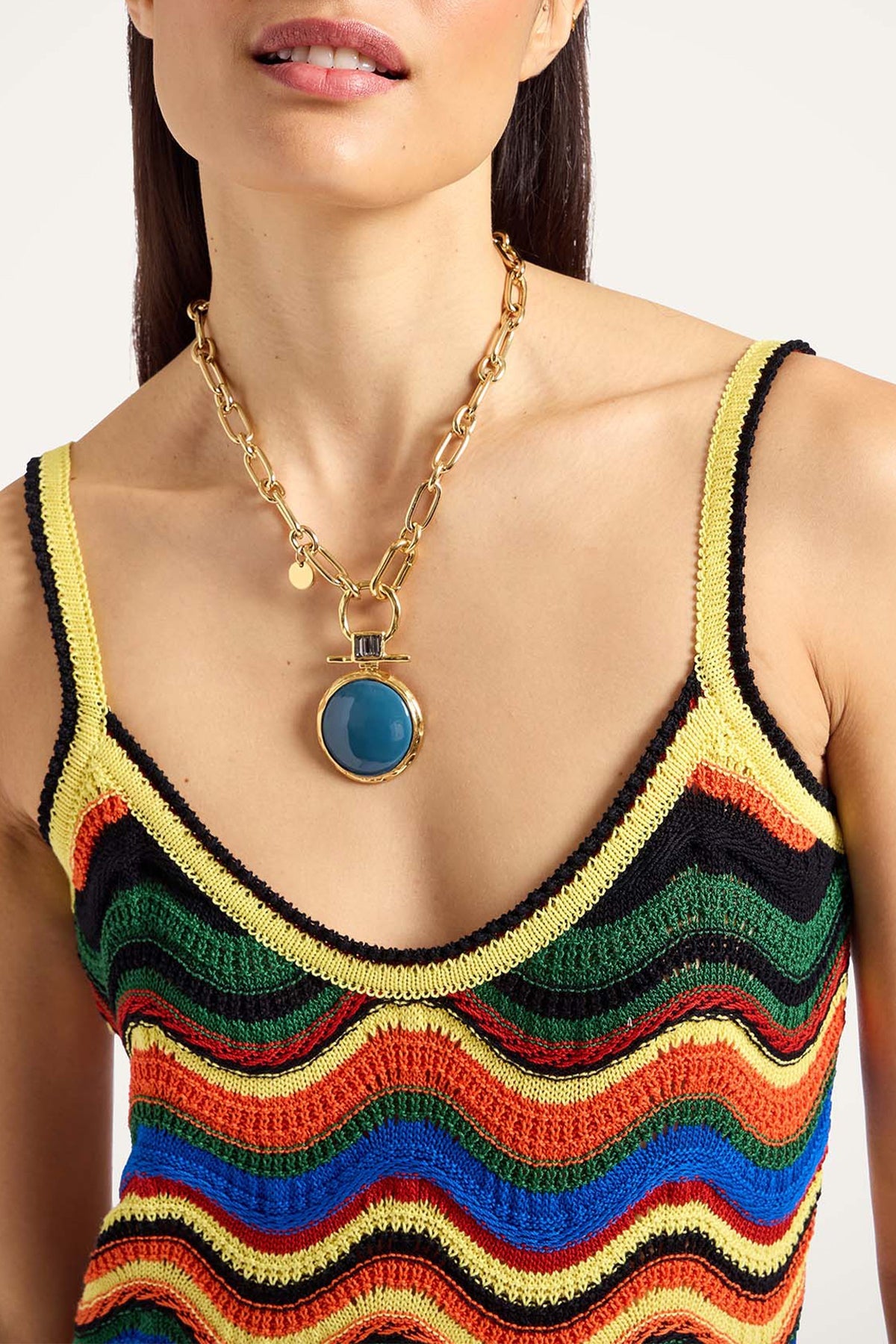 Chevron Sundress in Multicolor Lilac - shop - olivia.com