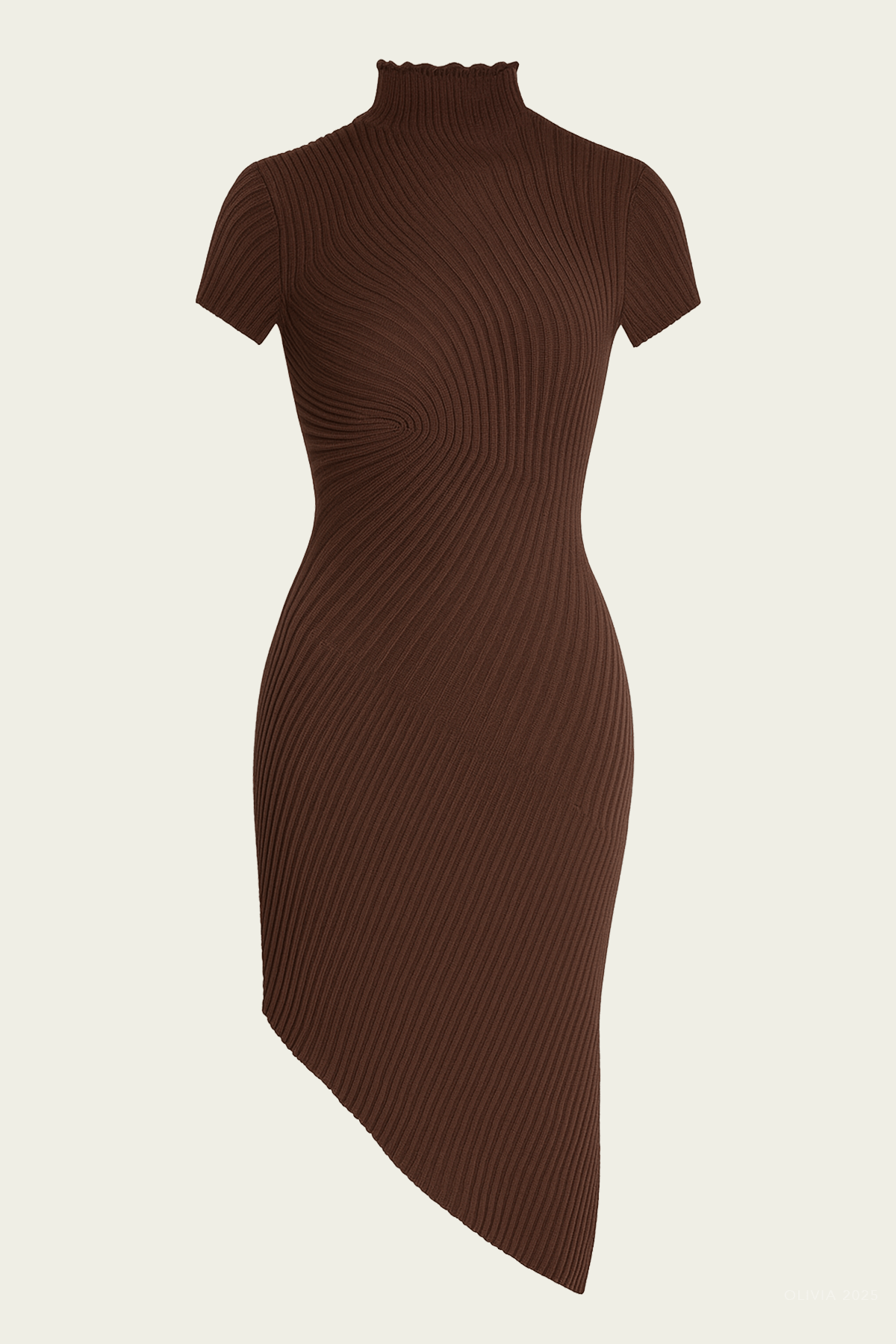 Chrysta Knit Midi Dress in Java - shop - olivia.com