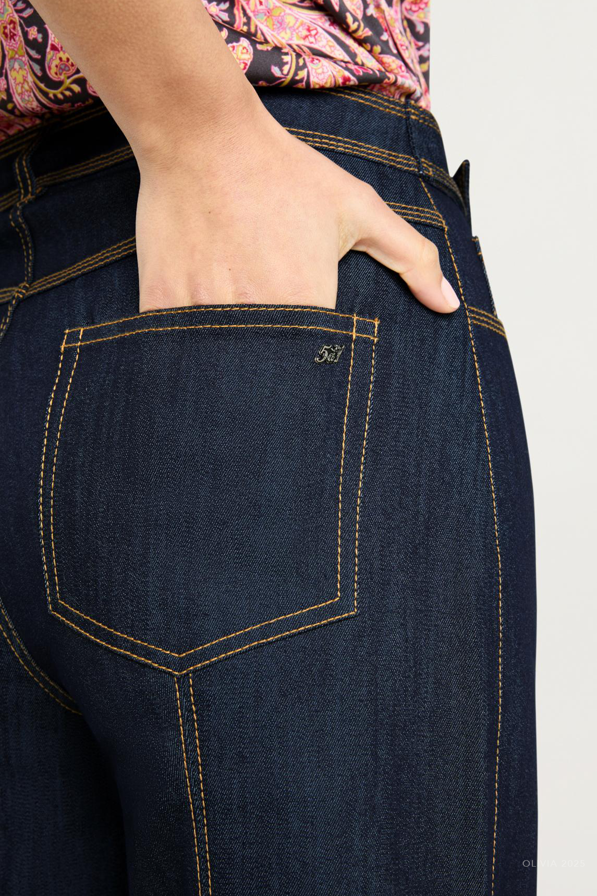 Wide-Leg Madi Pant in Indigo