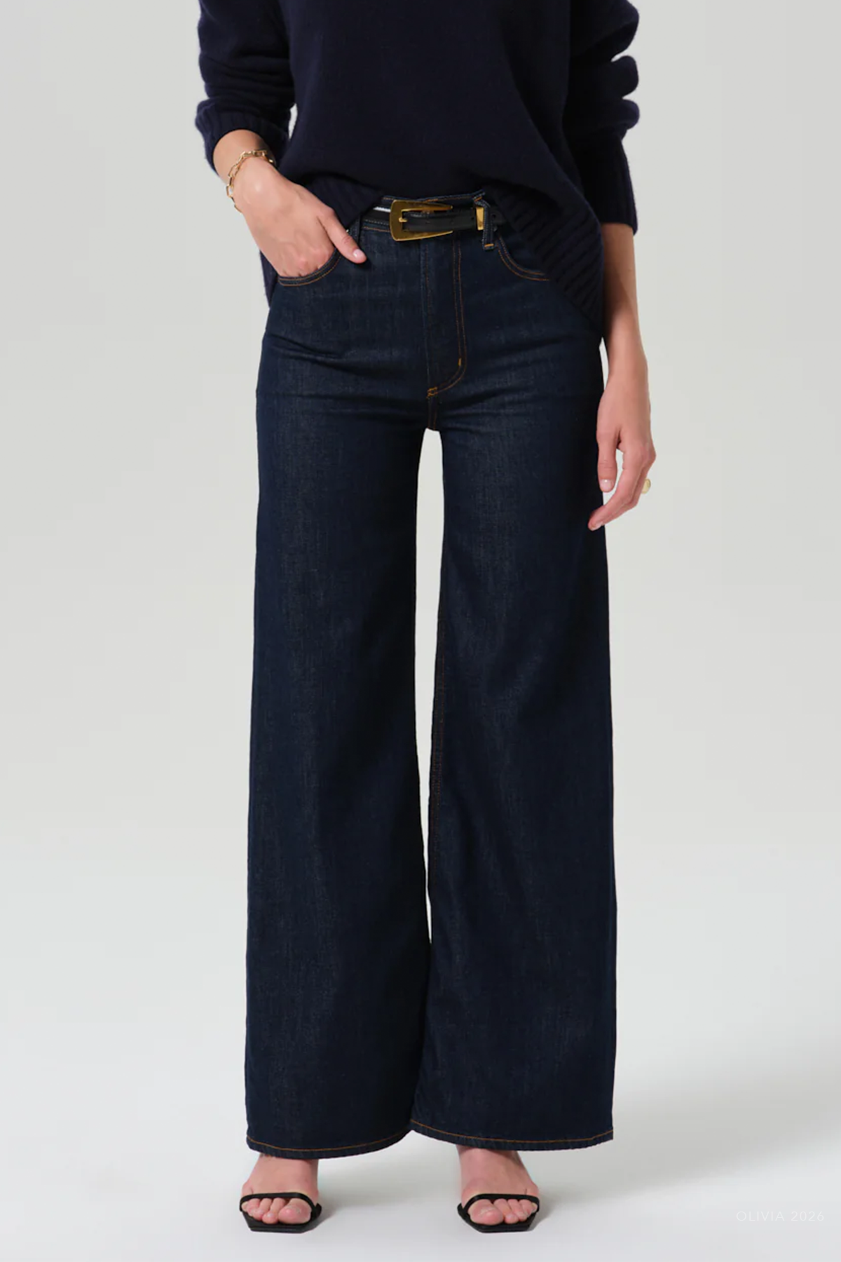 Lyra Long Wide Leg in Soft Rinse