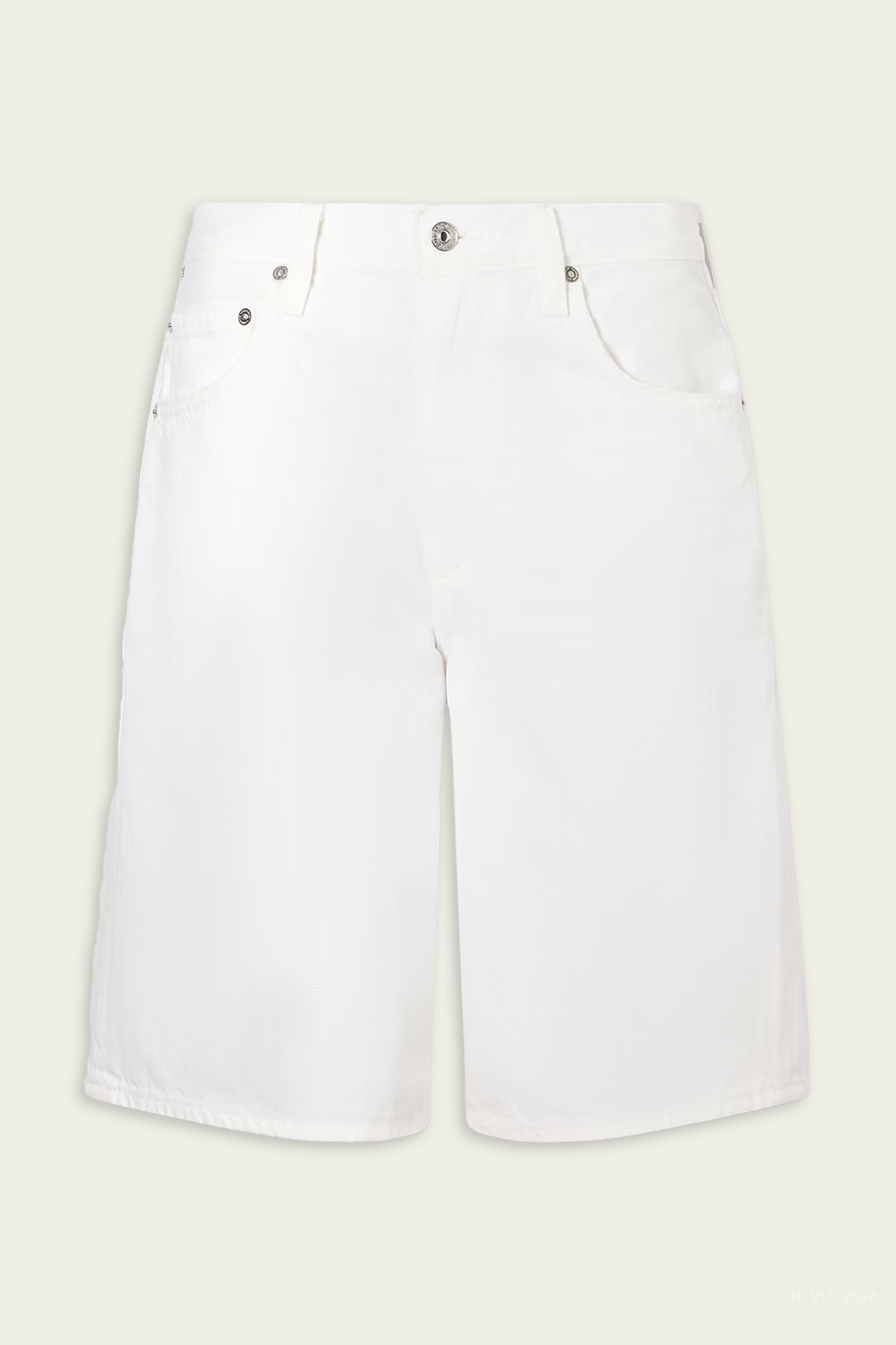 Court Short in Soft White