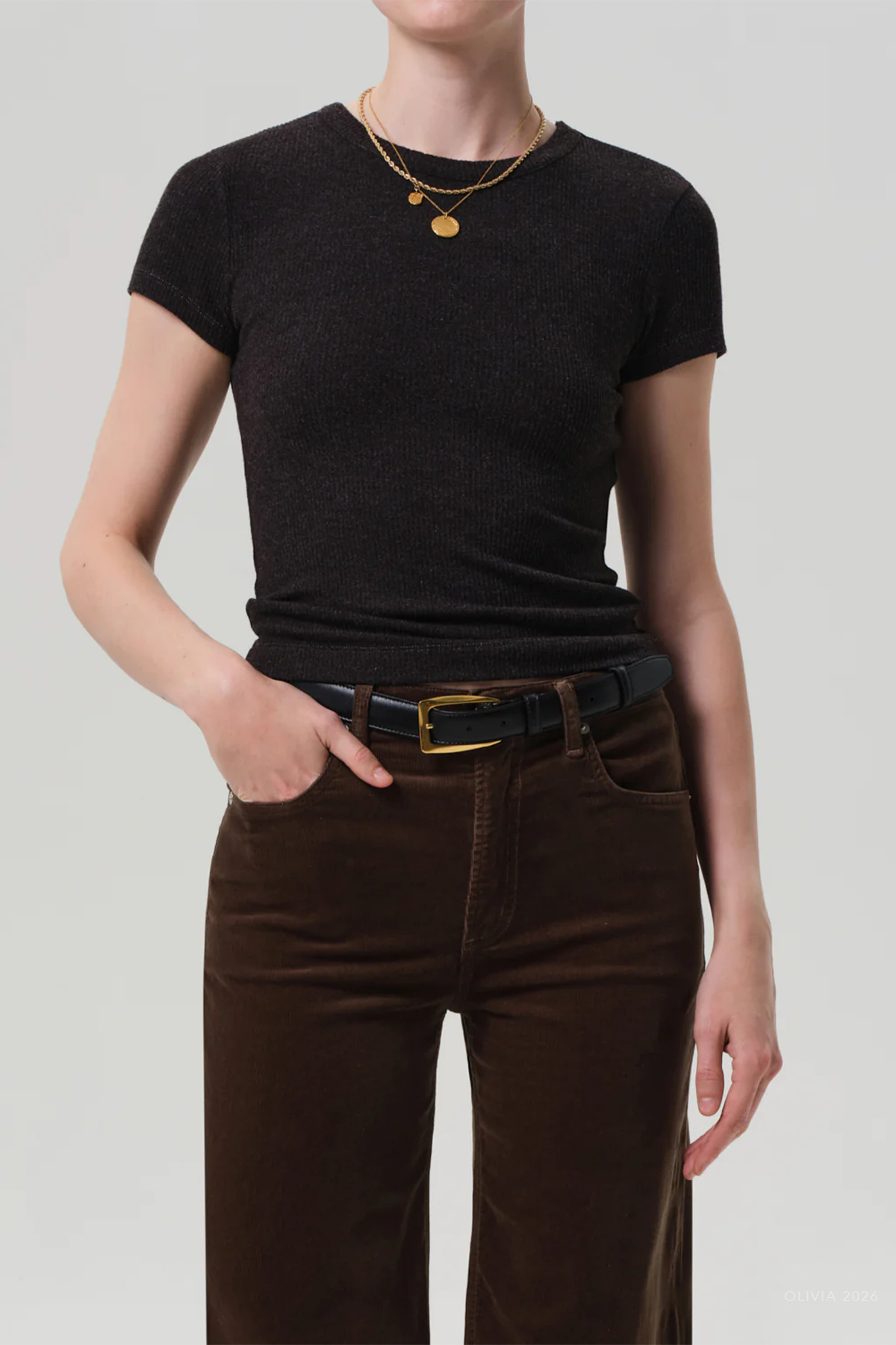 Nello Tee in Heather Brown