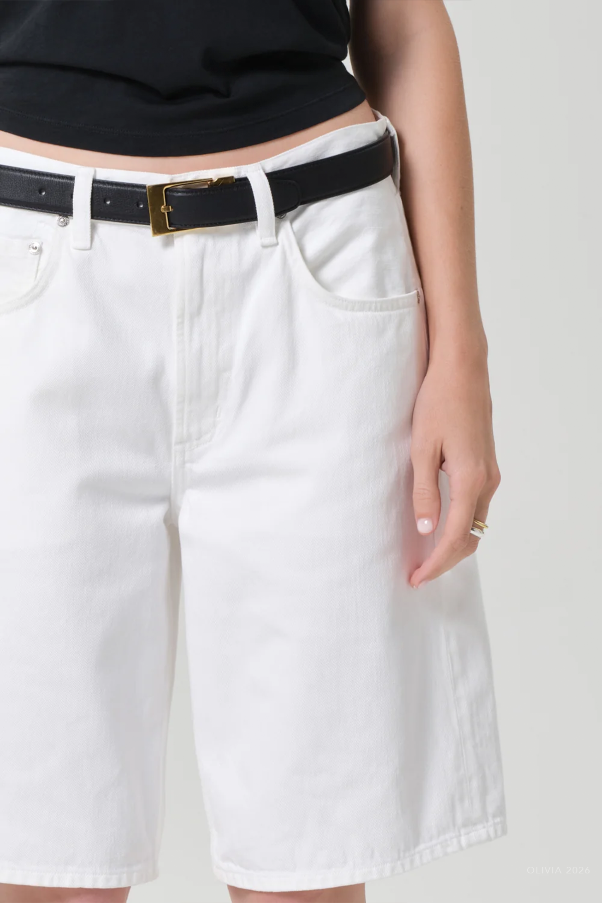 Court Short in Soft White