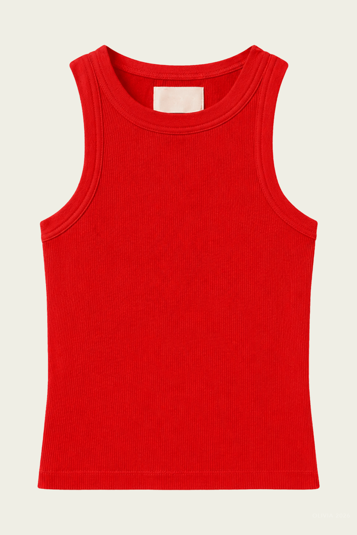Isabel Rib Tank in Amaranth