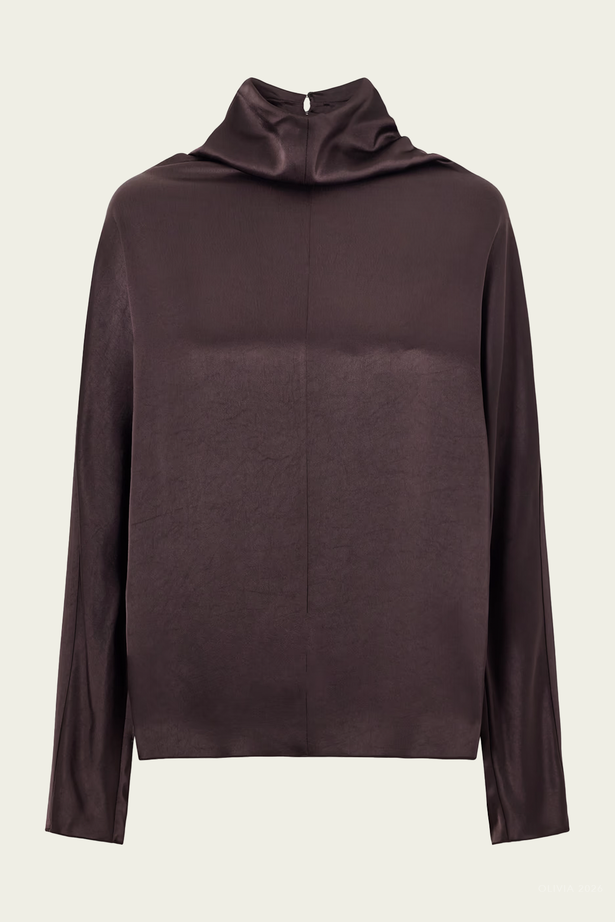 Ilaria Draped Top in Espresso