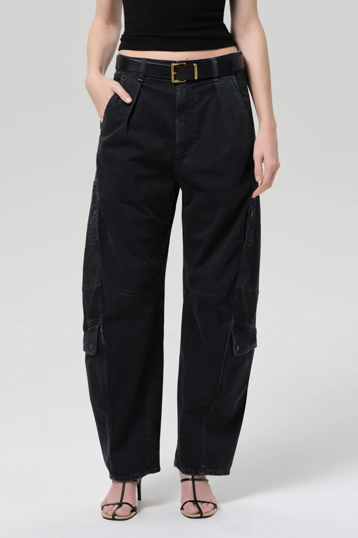 Flight Pant in Washed Black