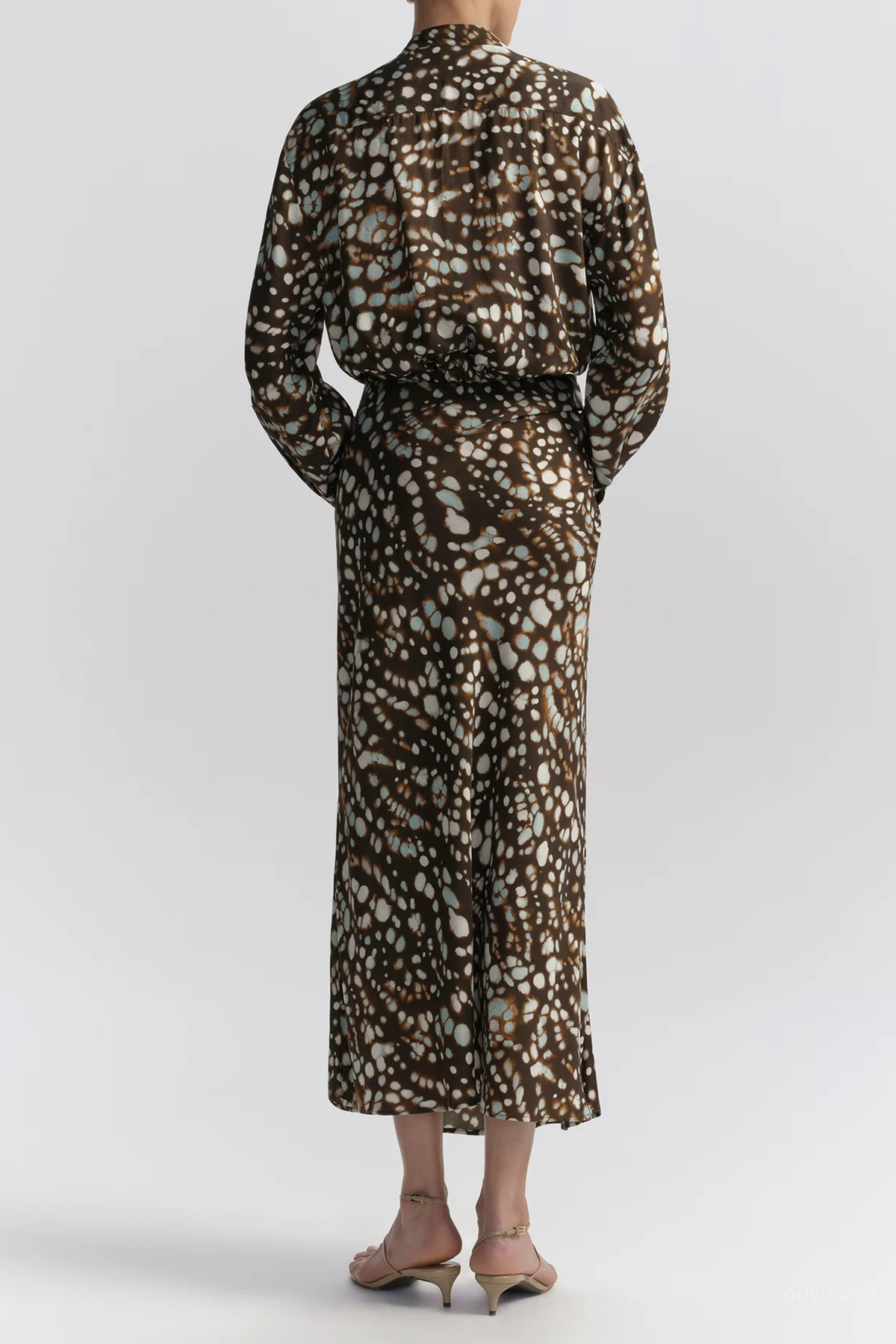 Jean Midi Skirt in Ganache Multi