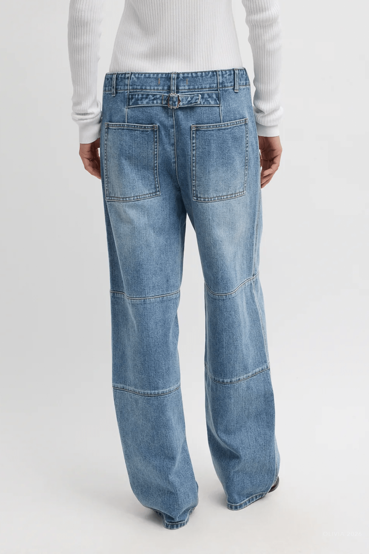 Classic Wash Denim Fischer Jean in Classic Blue - shop - olivia.com