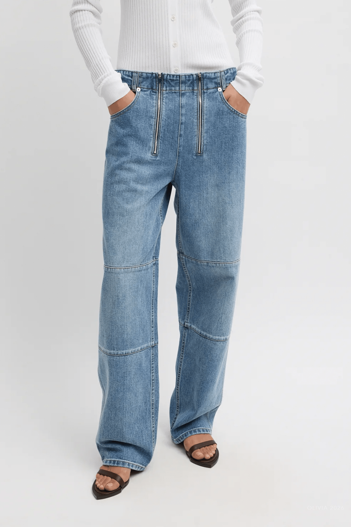 Classic Wash Denim Fischer Jean in Classic Blue - shop - olivia.com