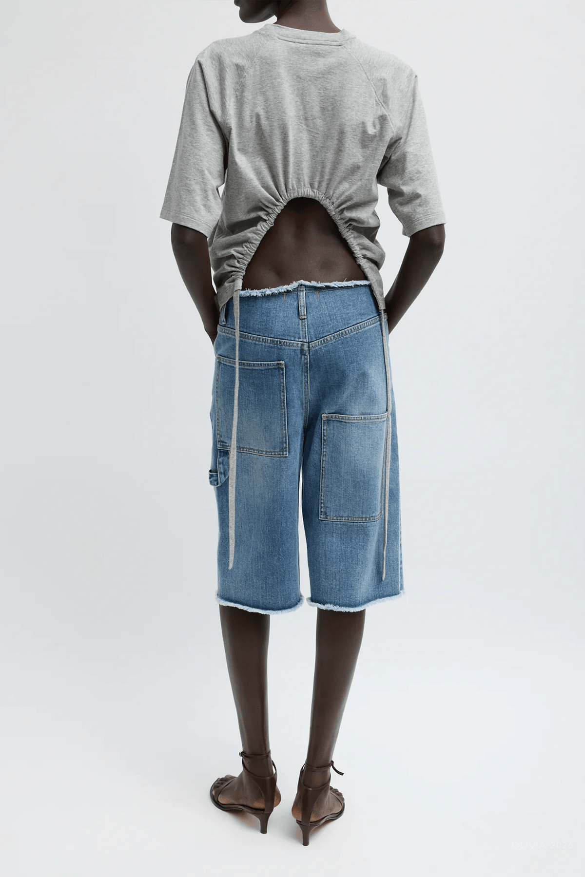 Classic Wash Denim Newman Short in Classic Blue - shop - olivia.com