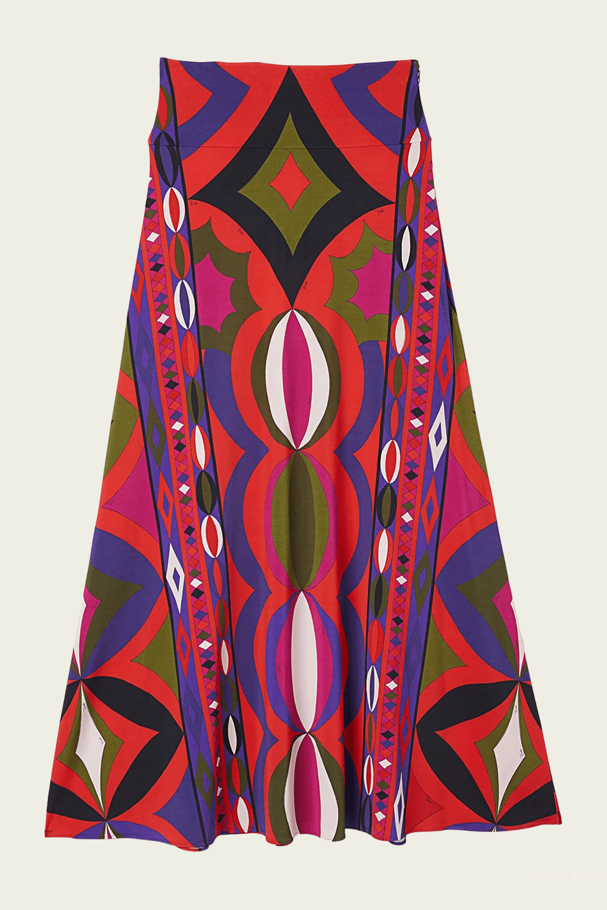 Collane - Print Long Skirt in Multicolor - shop - olivia.com