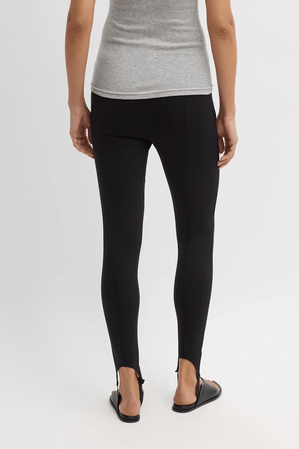 Compact Ultra Stretch Knit Stirrup Legging in Black - shop - olivia.com