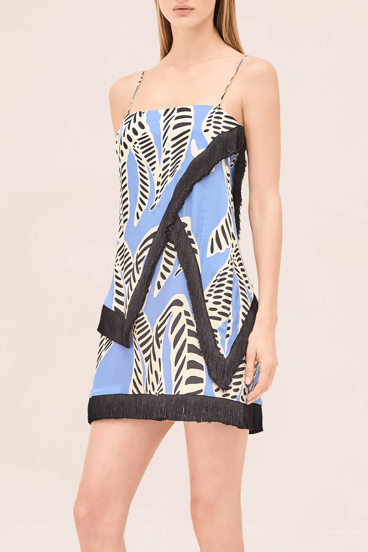 Coro Dress in Azure Print - shop - olivia.com