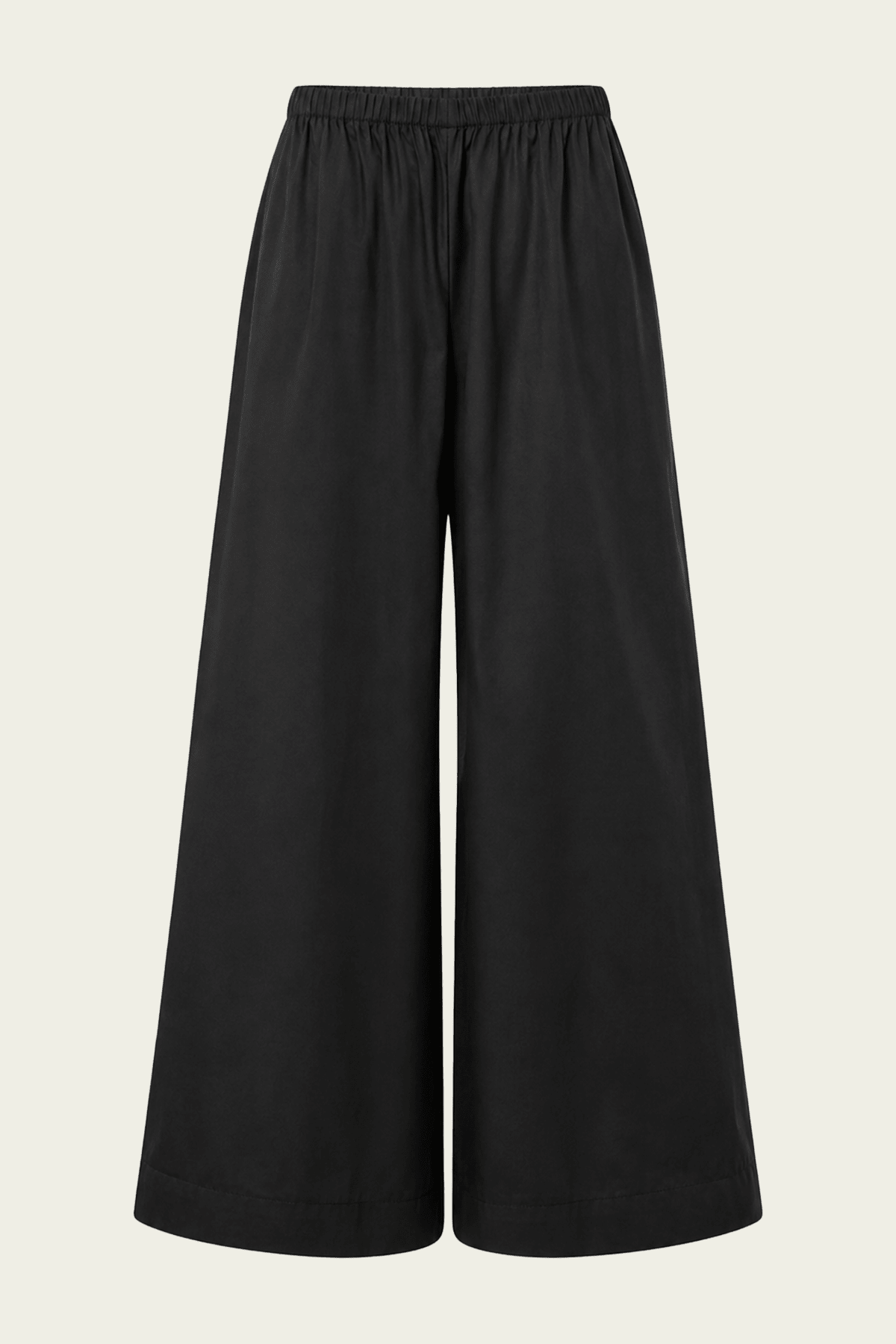 Cotton Cropped Palazzo Pant in Black - shop - olivia.com