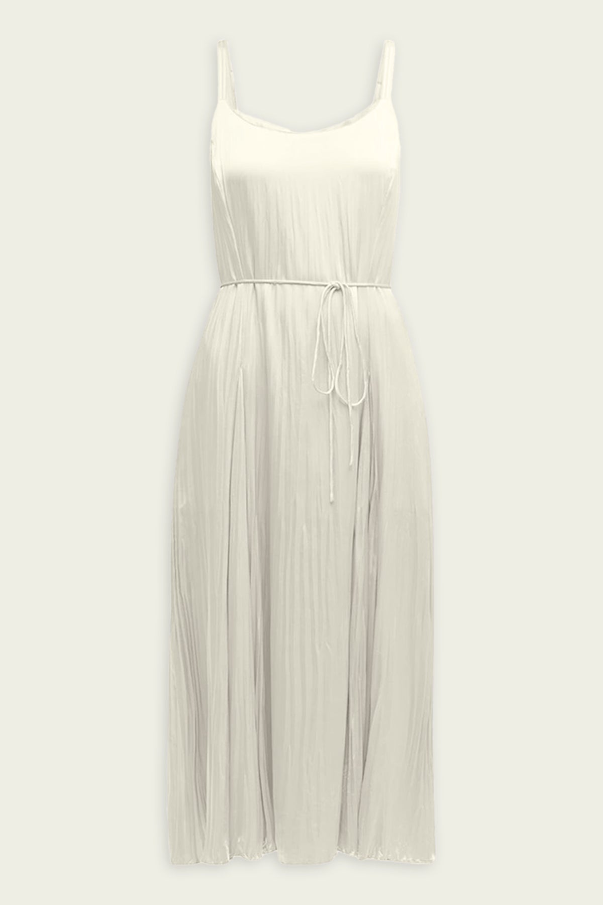 White Chiffon Slip Dress