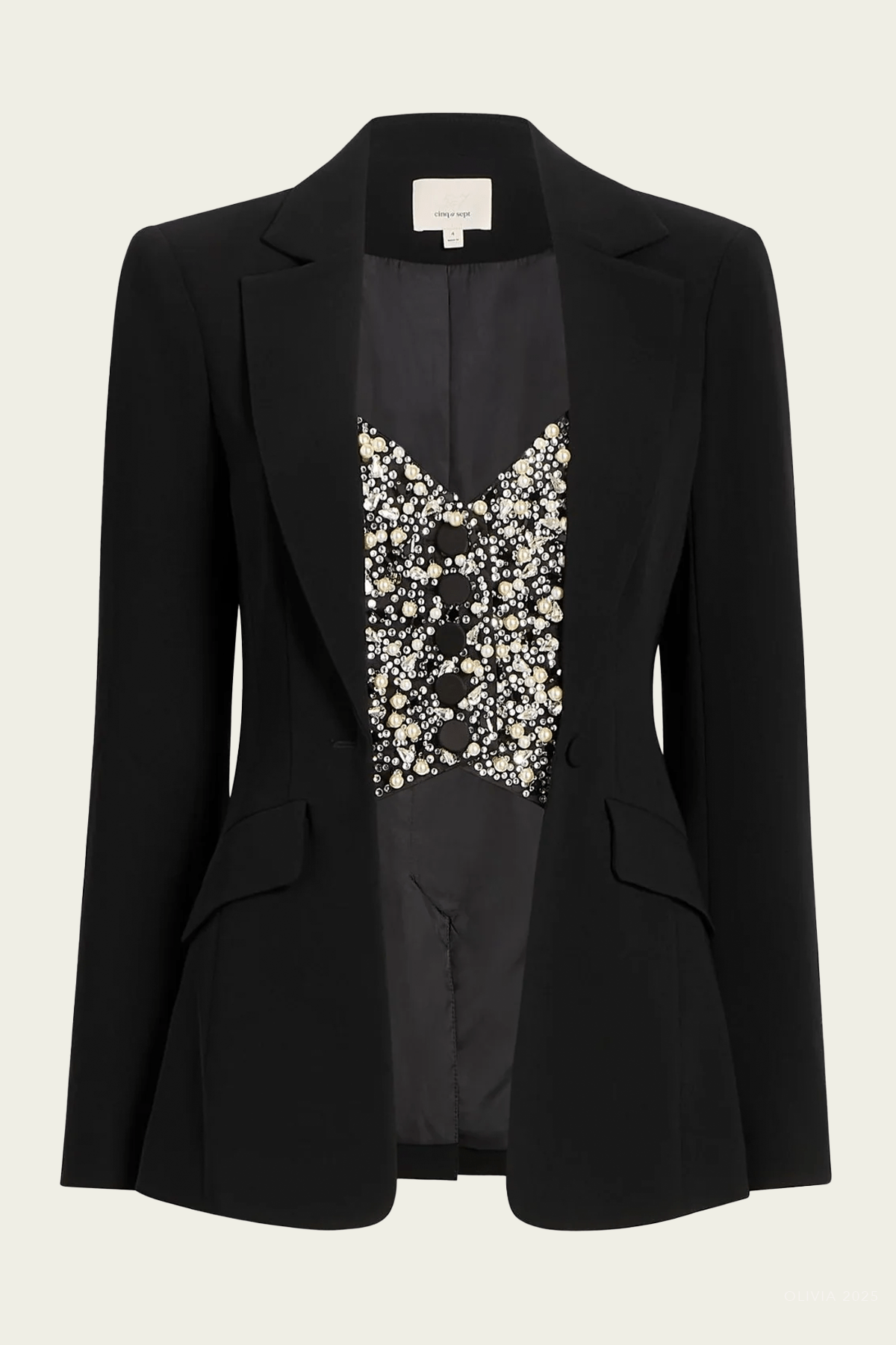 Cynthia Blazer in Black - shop - olivia.com