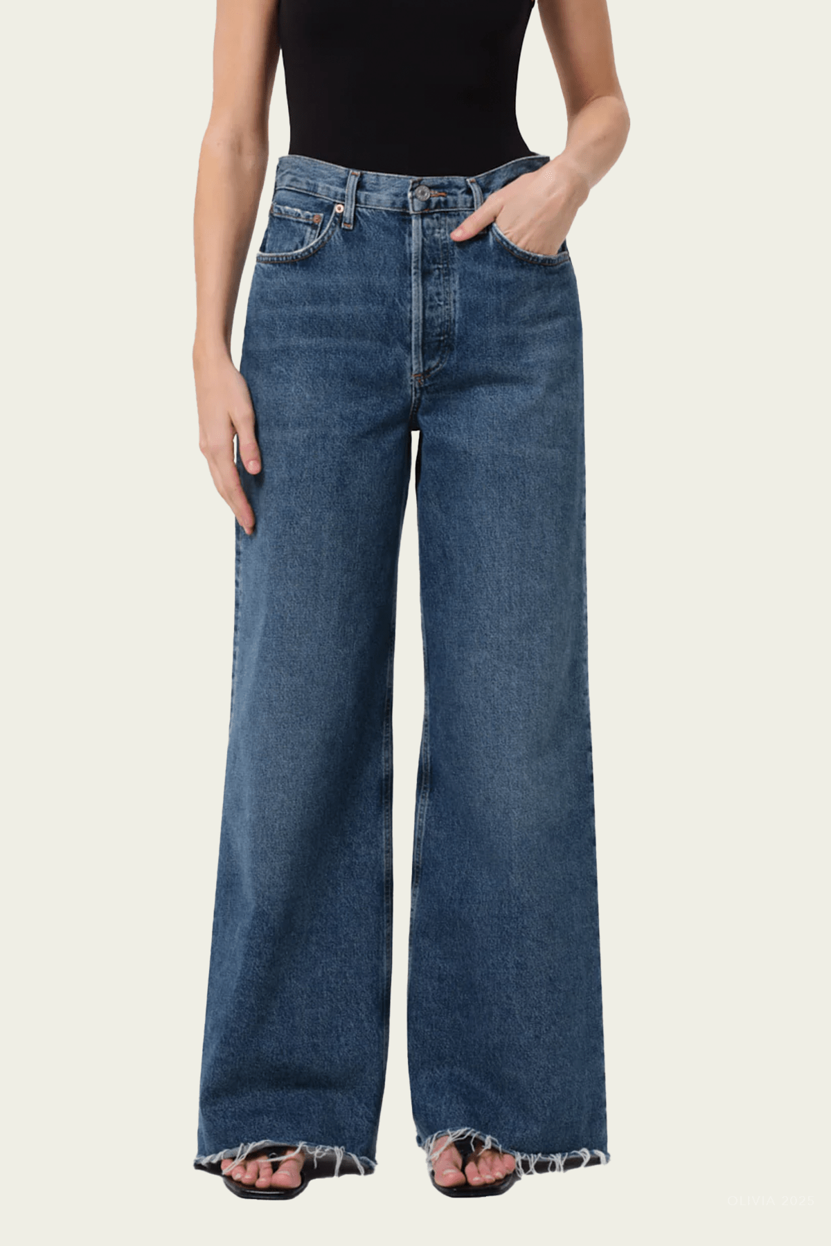 Dame High - Rise Wide - Leg Cut Hem in Control - shop - olivia.com