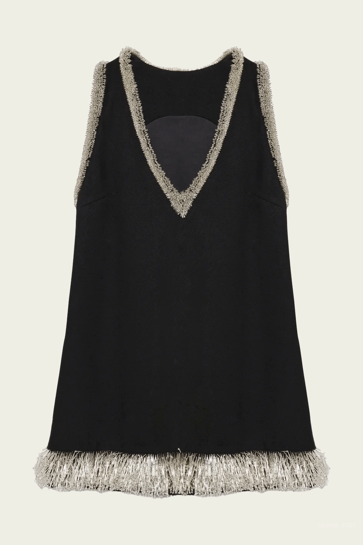 Darcy Embellished Mini Dress in Black - shop - olivia.com