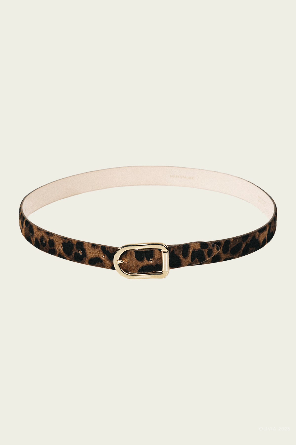 Mija Calf Hair Belt in Dark Jaguar