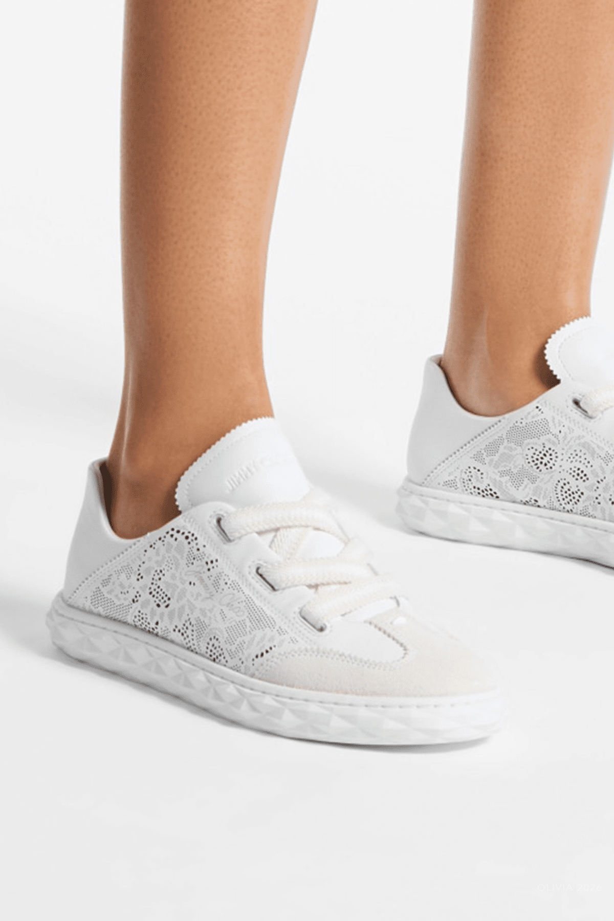 Diamond Light Flex F Perforated Trainers in White - shop - olivia.com