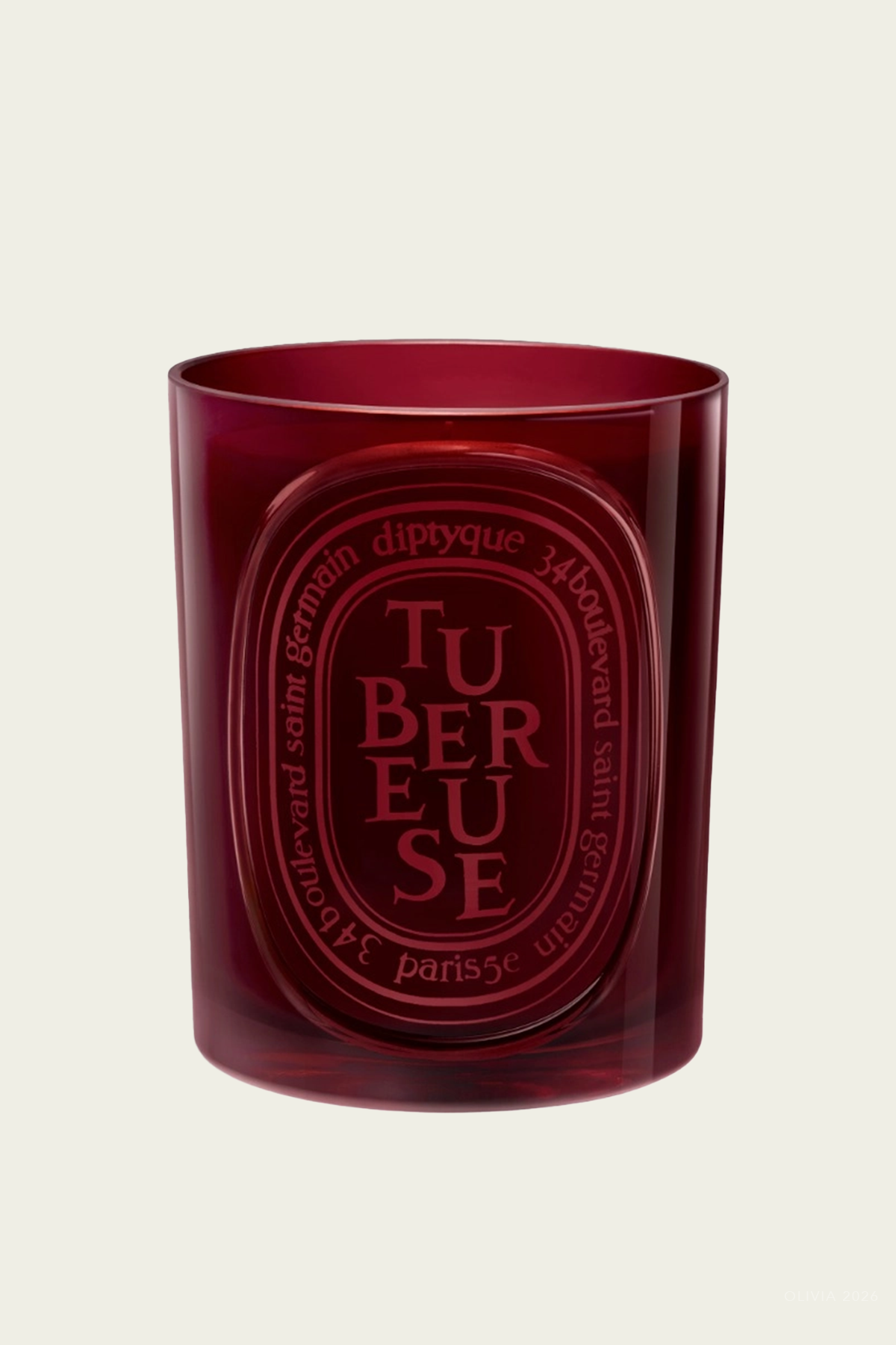 Tuberose Medium Colored Candle 10.6oz. - NEW VERSION