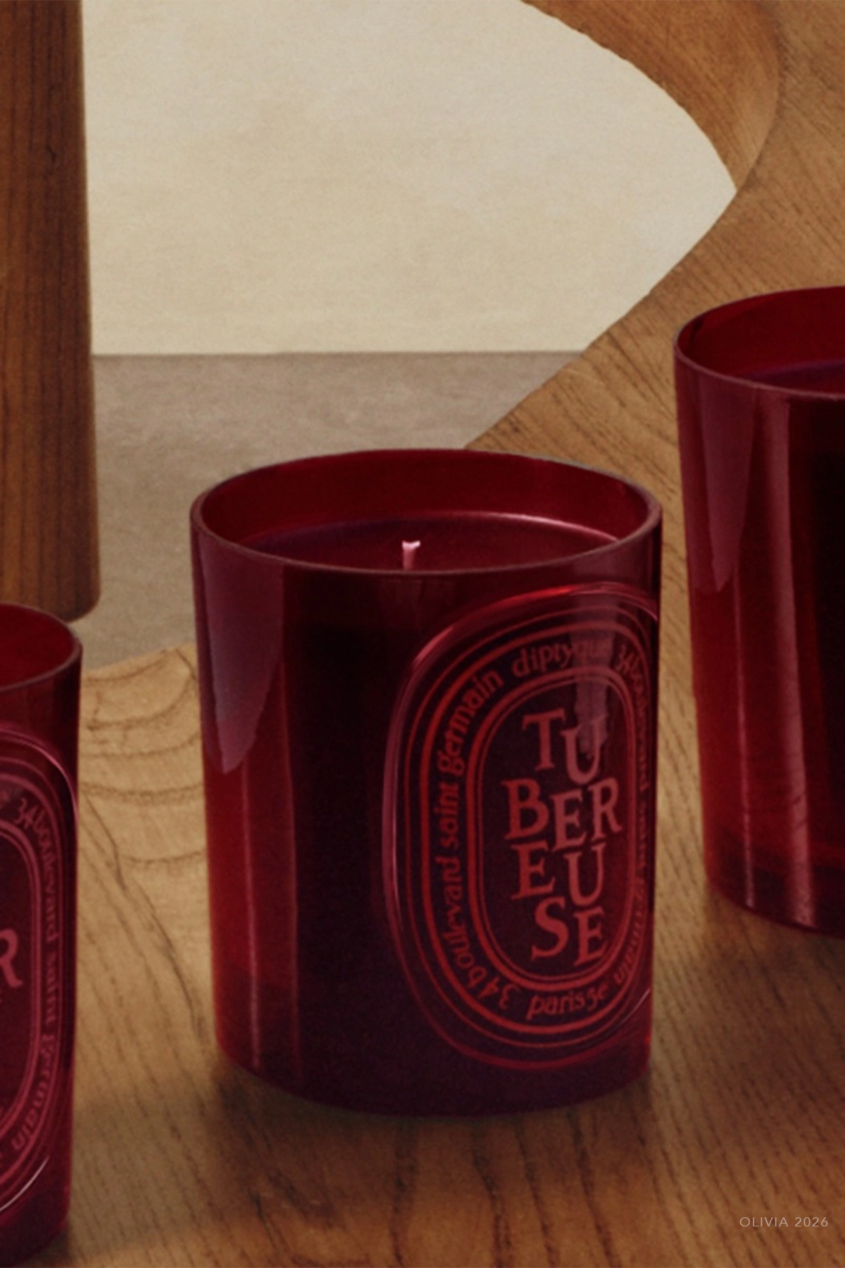 Tuberose Medium Colored Candle 10.6oz. - NEW VERSION