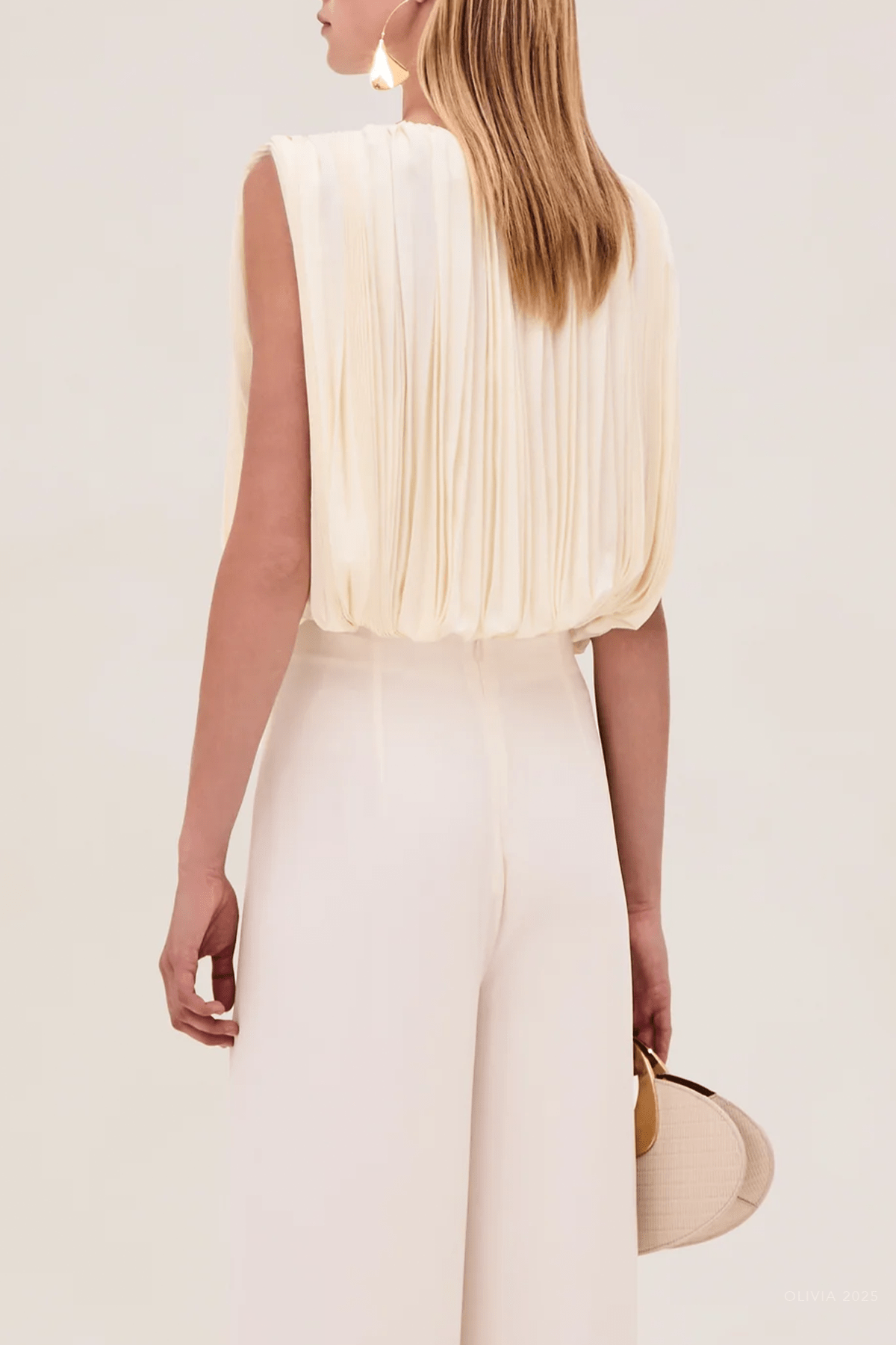 Dorett Sleeveless Top in Ivory - shop - olivia.com