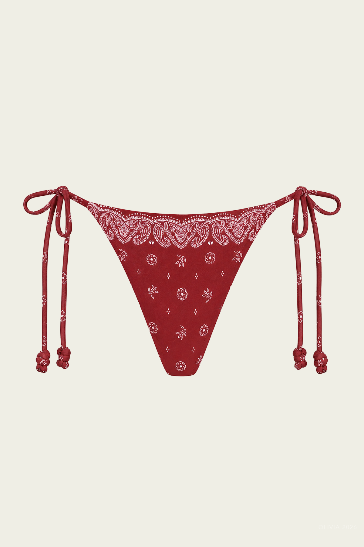 Eadie Bikini Bottom in Merlot