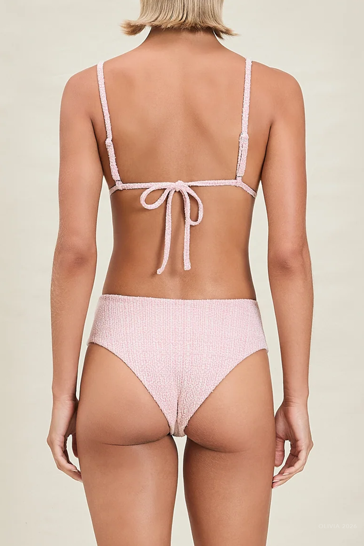 Valen Bikini Bottom in Rose Cream