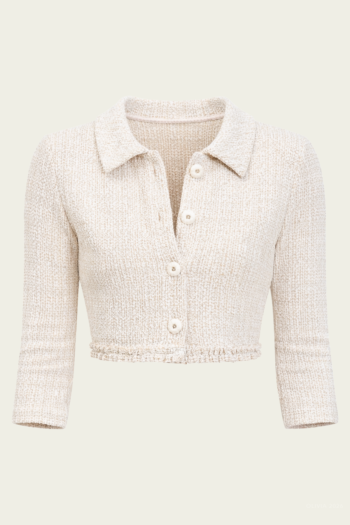 Brielle Crop Jacket in Golden Dune