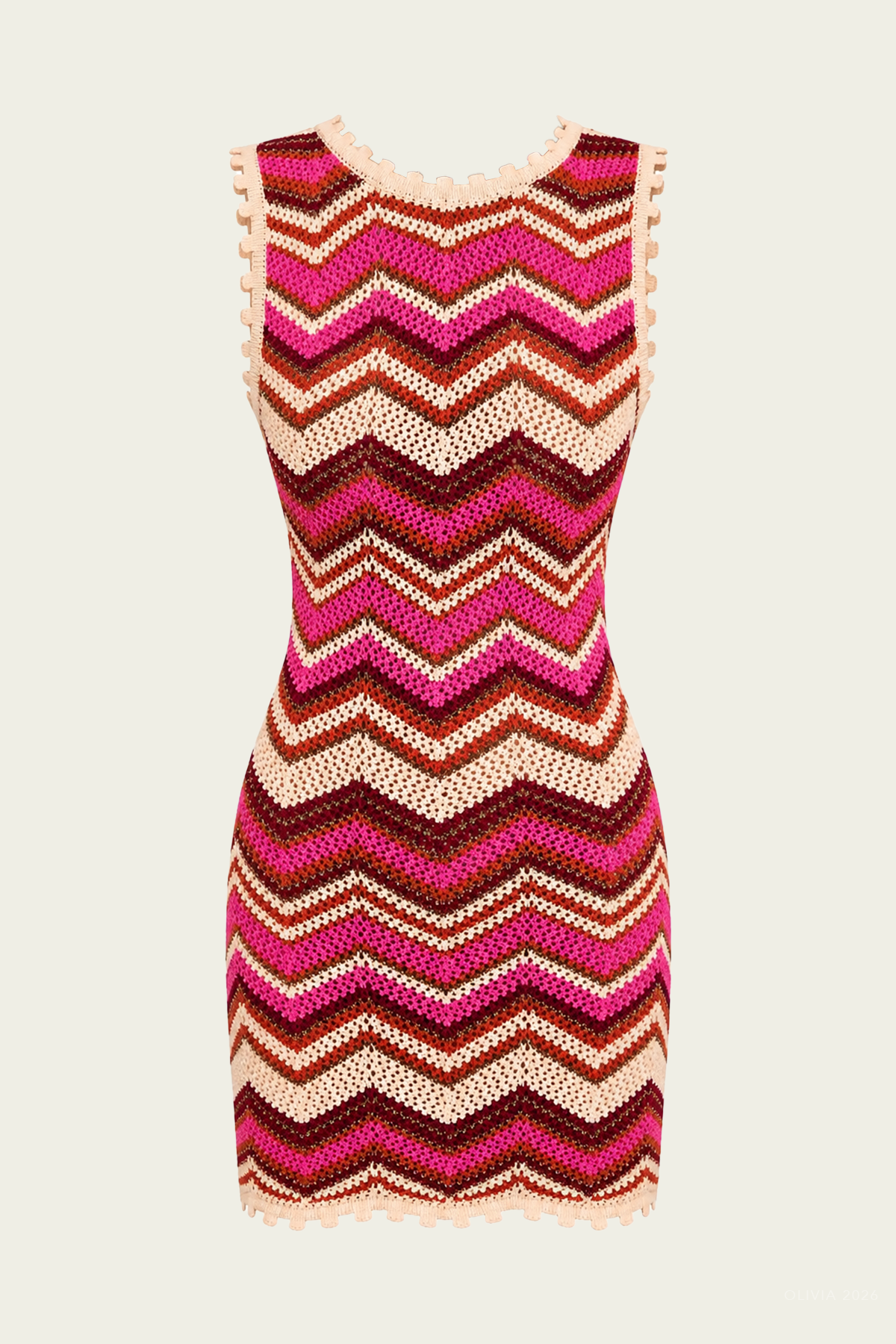 Alba Mini Dress in Berry