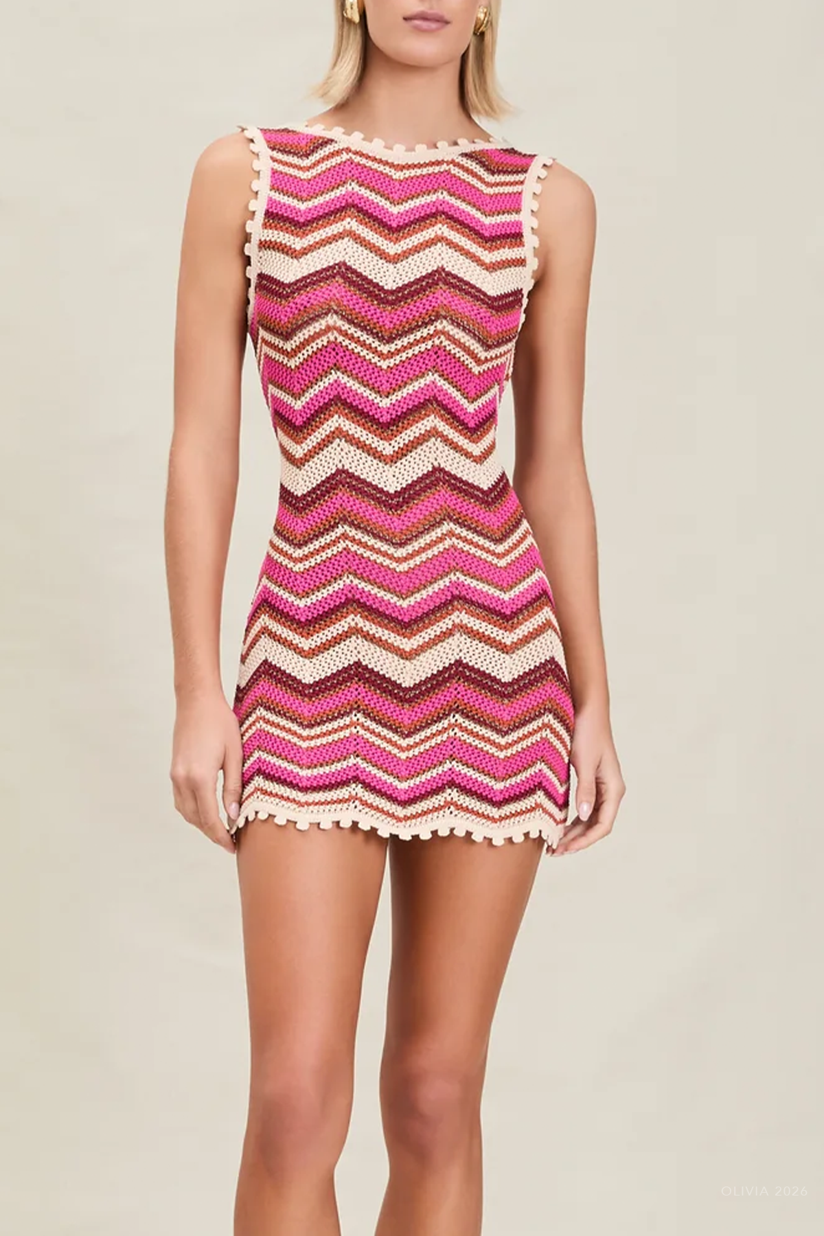 Alba Mini Dress in Berry
